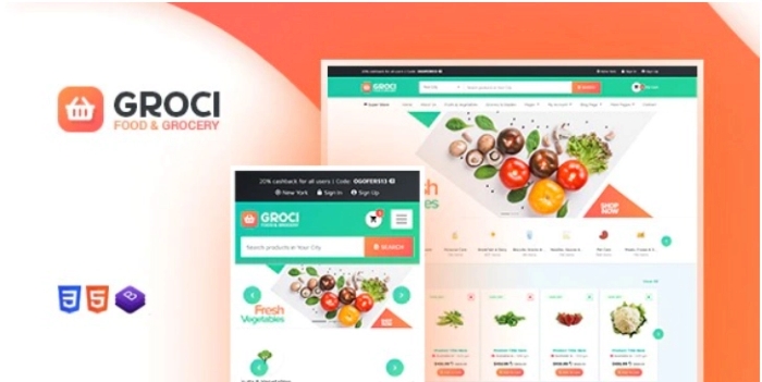 Groci – Organic Food and Grocery Market WP Theme 2.2.6