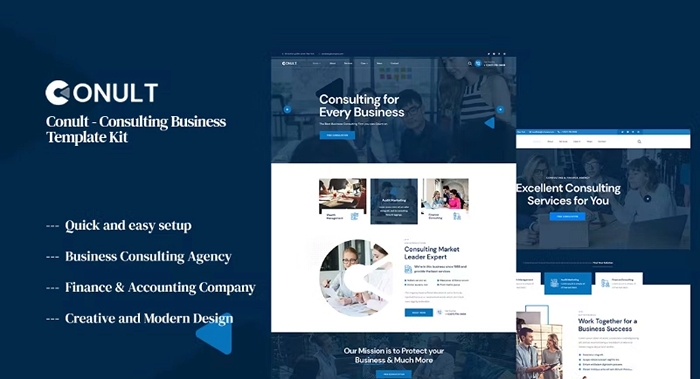 Conult β Consulting Business Elementor Template Kit 1.0.0