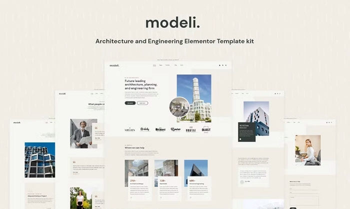 Modeli – Architecture & Engineering Elementor Template kit 1.0.0