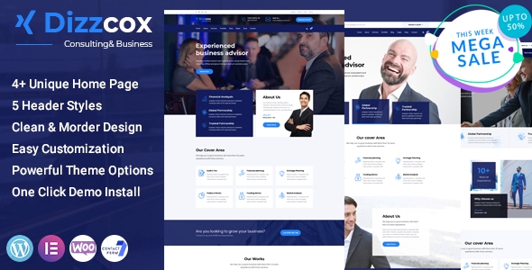 Dizzcox – Consulting Business WordPress Theme 1.0.8