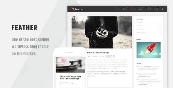 Feather - Clean Flat Responsive WordPress Blog Theme 1.5.4