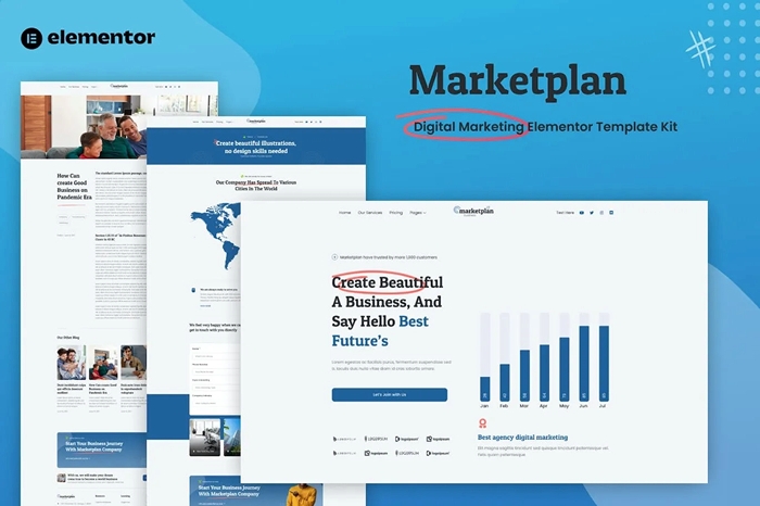 Marketplan – Digital Marketing Elementor Template Kit 1.0.0
