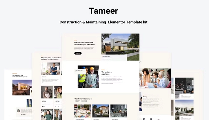 Tammer – Construction & Maintenance Elementor Template kit 1.0.0