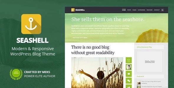 SeaShell – Modern Responsive WordPress Blog Theme 1.9.1