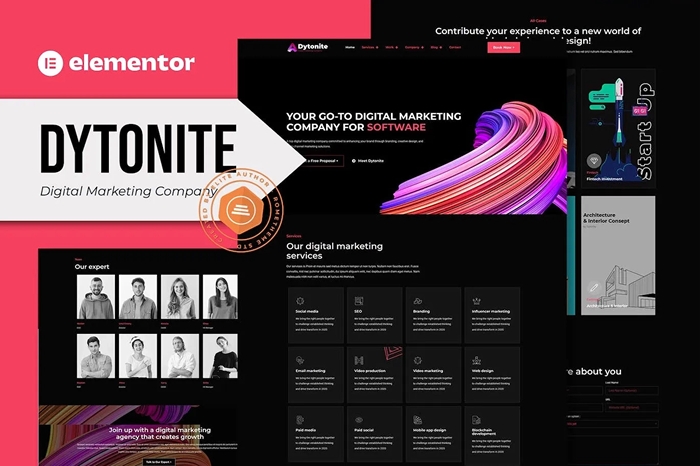 Dytonite – Digital Marketing Company Elementor Pro Template Kit 1.0.0