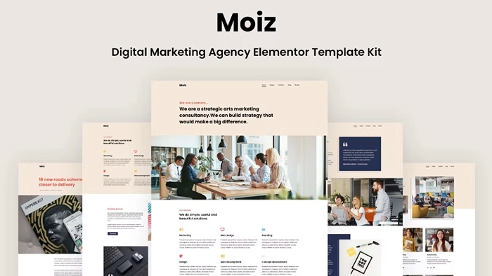 Moiz – Digital Marketing Agency Elementor Template Kit 1.0.0