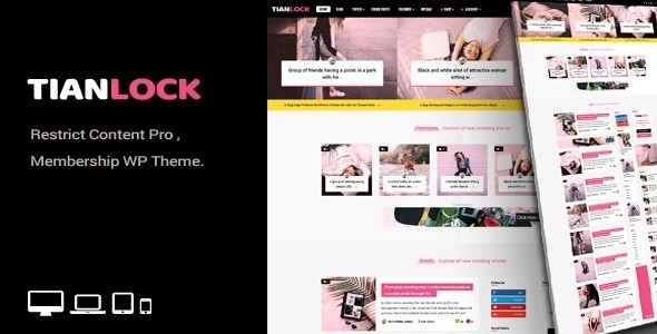 TianLock WP – Restrict Content Pro / Membership WP Theme 2.9