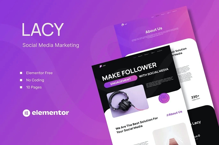Lacy – Social Media Marketing Template Kits 1.0.0