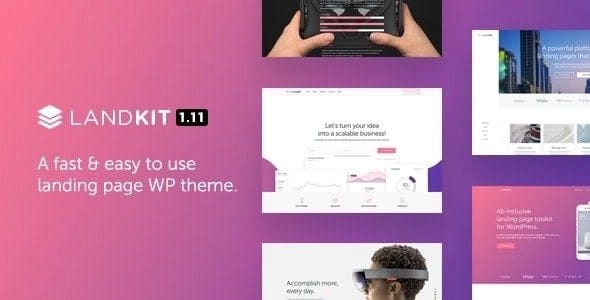 Landkit – WordPress Landing Page Theme 1.9
