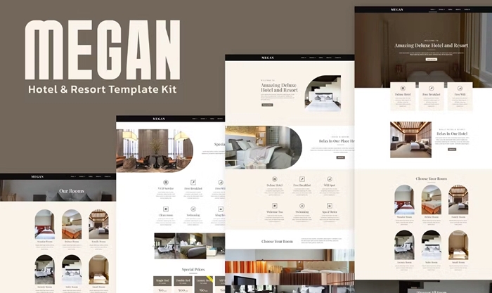 Megan – Hotel Booking Template Kit 1.0.0