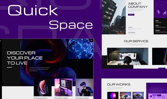 QuickSpace – Creative Business Elementor Template Kit 1.0.0