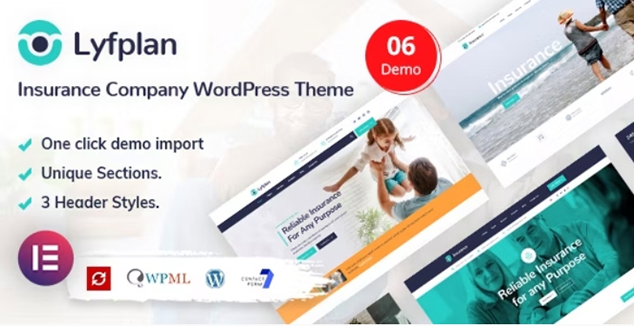 Lyfplan – Insurance WordPress Theme 1.0.6