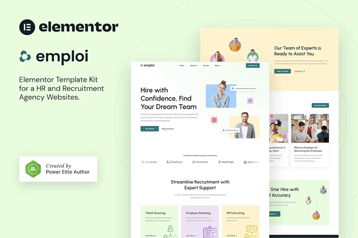Emploi - Human Resources & Recruitment Agency Elementor Template Kit 1.0.0
