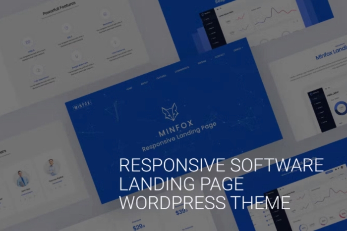 One page WordPress Theme – Minfox 1.5.2