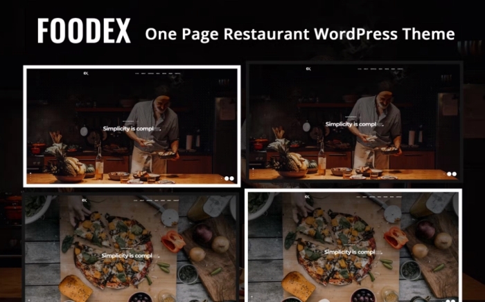 Foodex – One Page Restaurant WP Theme 1.0