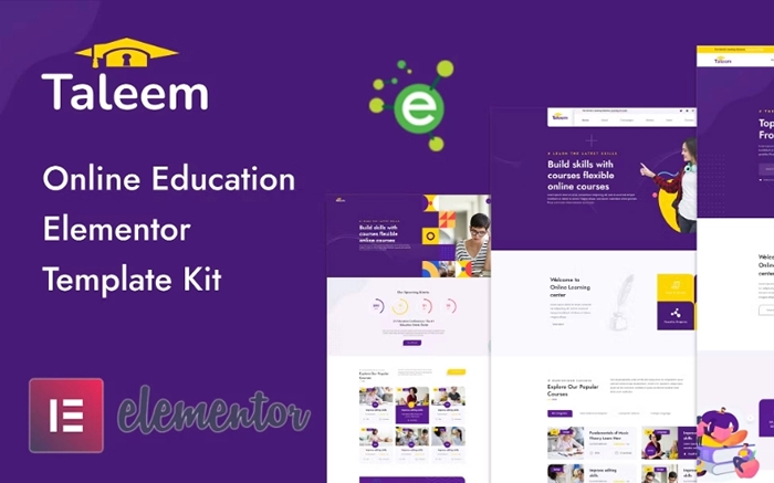 Taleem – Online Education Elementor Template Kit 1.0.0