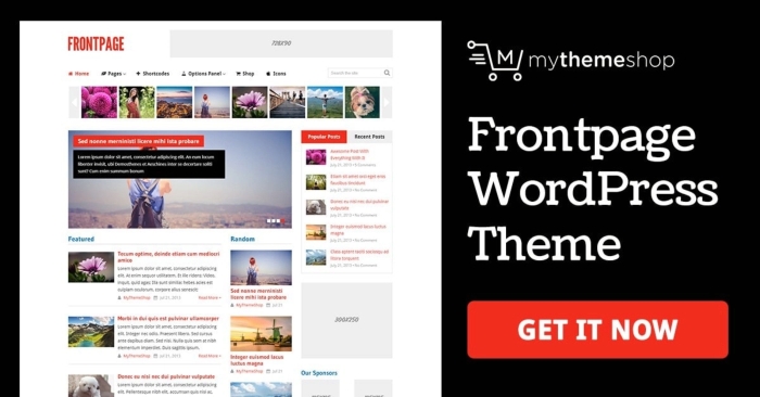 FrontPage – WordPress Theme 1.2.0