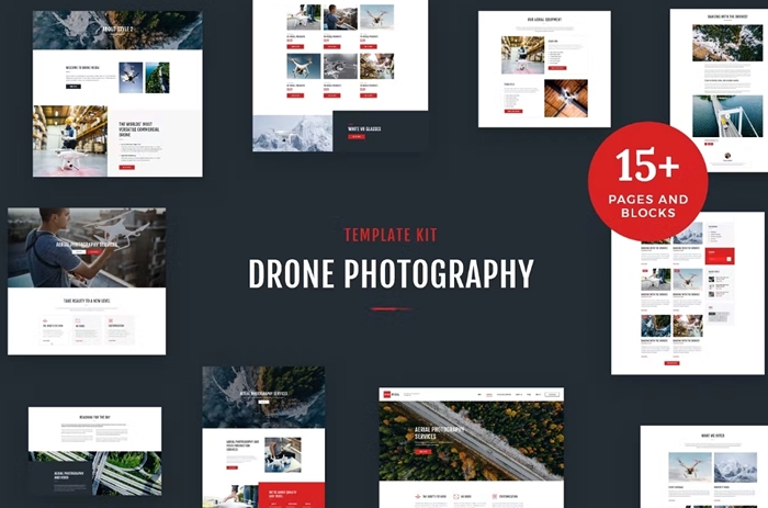 Drone Media – Aerial Photography & Videography Elementor Template Kit 1.0.0