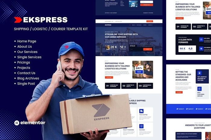 Ekspress - Logistic Shipping & Courier Template Kit 1.0.0
