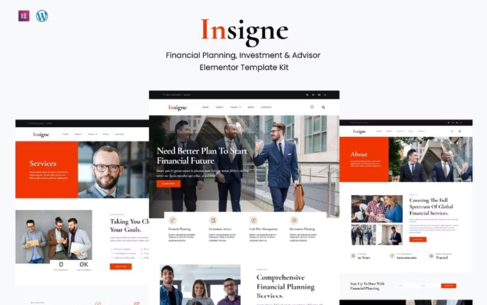 Insigne – Financial Business & Investment Elementor Template Kit 1.0.0