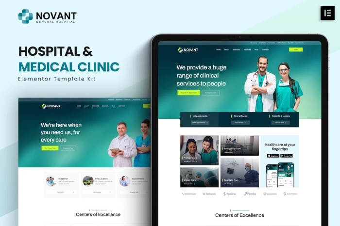Novant – Hospital And Medical Clinic Elementor Template Kit 1.0.0