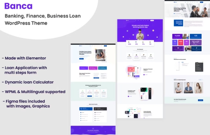 Banca - Banking Business Loan WordPress Theme 1.3.1