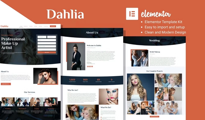 Dahlia – Beauty Business Elementor Template Kit 1.0.0