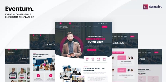 Eventum – Event & Conference Elementor Template Kit 1.0.0