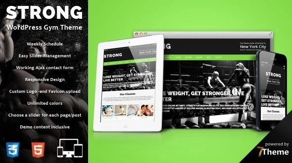 Strong – Sports Center WordPress Theme 1.09