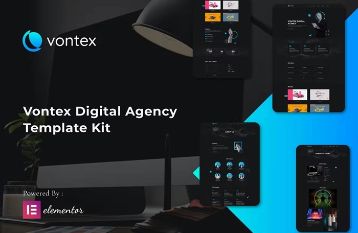Vontex – Digital Agency Elementor Template Kit 1.0.0