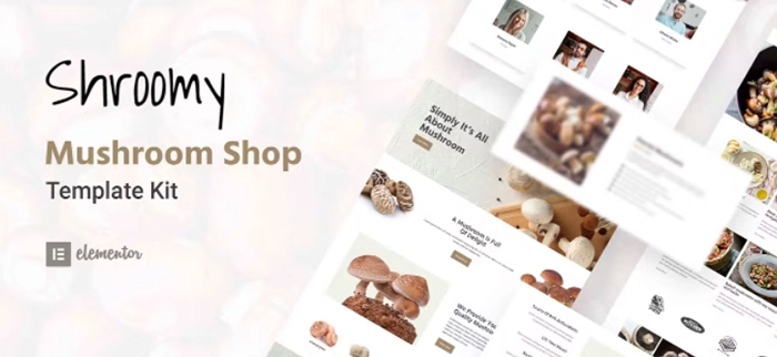 Shroomy - Mushroom Shop Elementor Template Kit 1.0.0