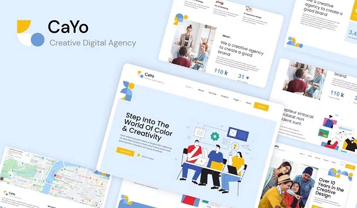 CaYo – Creative Agency Elementor Template Kit 1.0.0