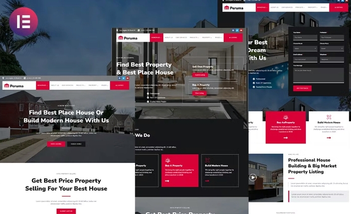 Peruma – Real Estate & Property Listing Elementor Template Kit 1.0.0