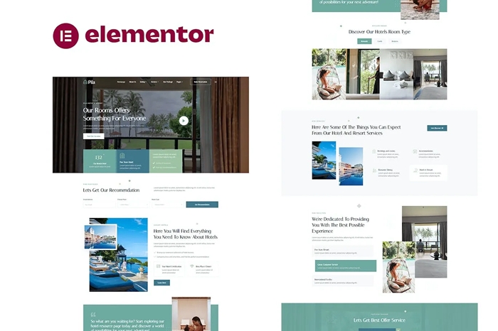 Pila – Hotel & Resort Elementor Template Kit 1.0.0