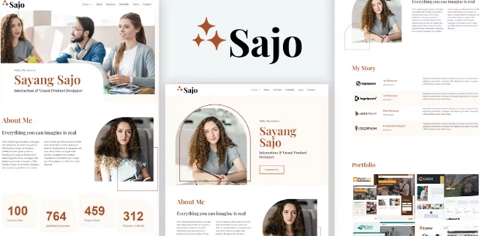 Sajo – Personal Portfolio Elementor Template Kit 1.0.0
