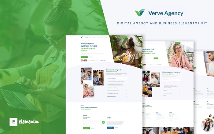 Verve – Creative & Business Elementor Template Kit 1.0.0
