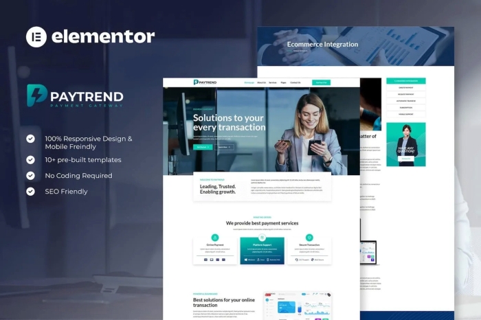 Paytrend – Online Payment Gateaway Elementor Template Kit 1.0.0