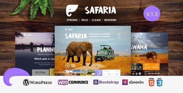 Safaria – Safari & Zoo WordPress Theme 1.3