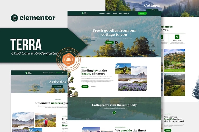 Tula - Nature Cottages Elementor Template Kit 1.0.0