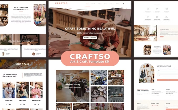 Craftso – Crafting Elementor Template Kit 1.0.0