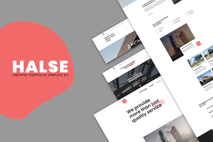 Halse – Architecture & Interior Design Elementor Template Kit 1.0.0