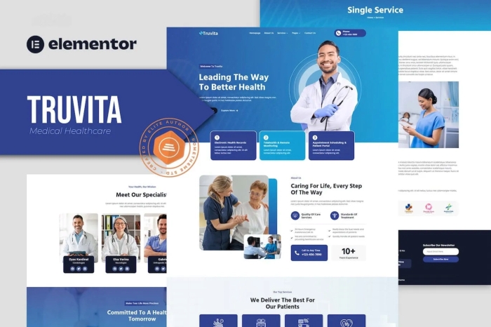Truvita – Medical Healthcare Elementor Template Kit 1.0.0