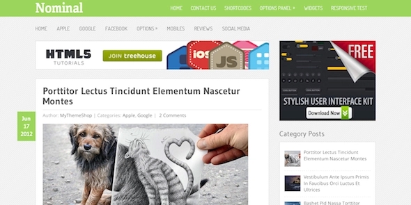 Nominal – Super Clean WordPress Blog Theme 1.3.1