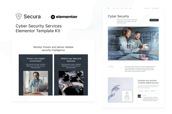 Secura – Cyber Security Services Elementor Template Kit 1.0.0
