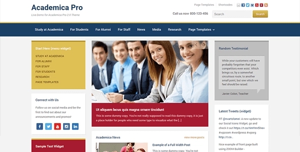 WPZOOM – Academica Pro 3.0.19
