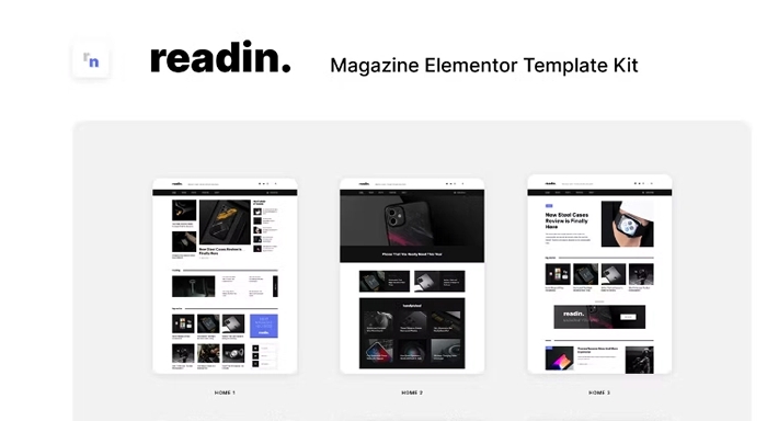 Readin – Blog & Magazine Elementor Template Kit 1.0.0
