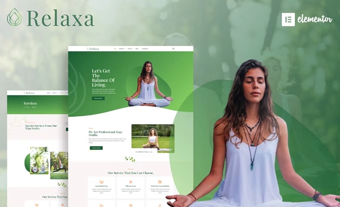 Relaxa – Yoga Teacher & Studio Elementor Template Kit 1.0.0