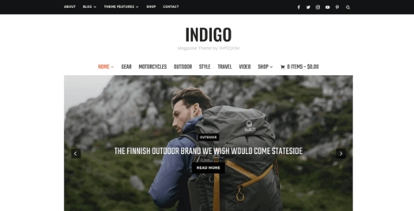 WPZOOM β Indigo 1.0.13