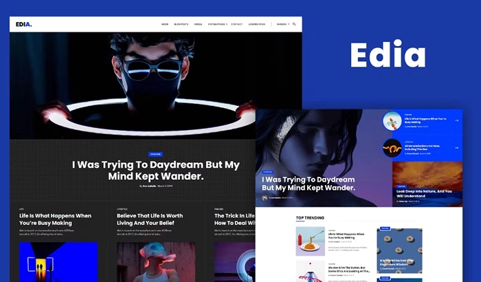 Edia – Blog & Magazine Elementor Template Kit 1.0.0