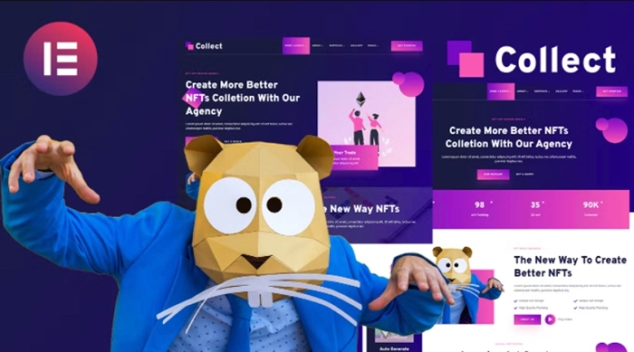 Collect – NFT Design Agency Services Elementor Template Kit 1.0.0
